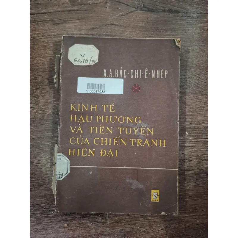 Kinh tế hậu phương và tiền tuyến của chiến tranh hiện đại - X.A. Bác-chi-ê-nhép 728631