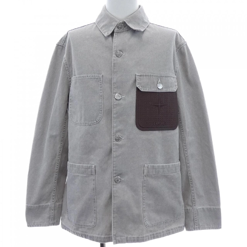 DIOR STONE ISLAND Áo khoác denim 493D496A385X - Hàng hiệu Chính hãng 897257