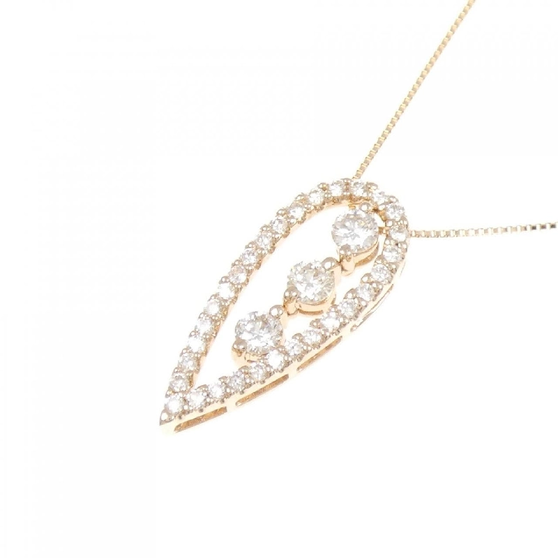 K18PG 2WAY Dây chuyền kim cương 1.00CT - Hàng hiệu Chính hãng 863360