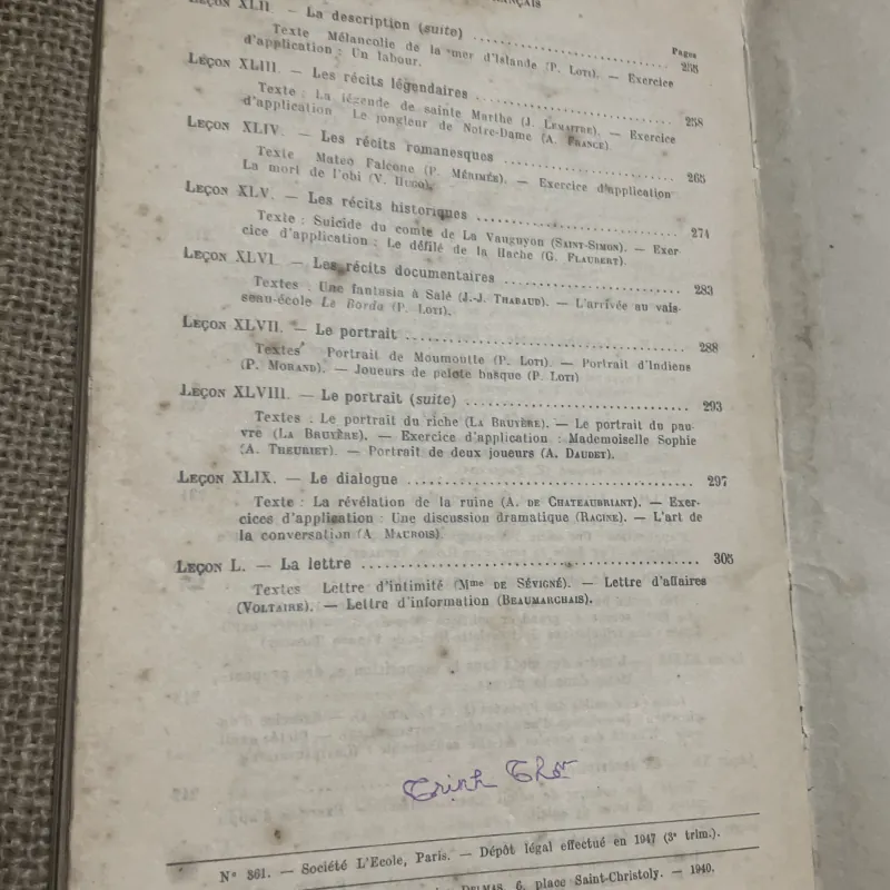 JOSEPH DEDIEU - Docteur ès Lettres LA CLASSE DE FRANÇAIS 747328