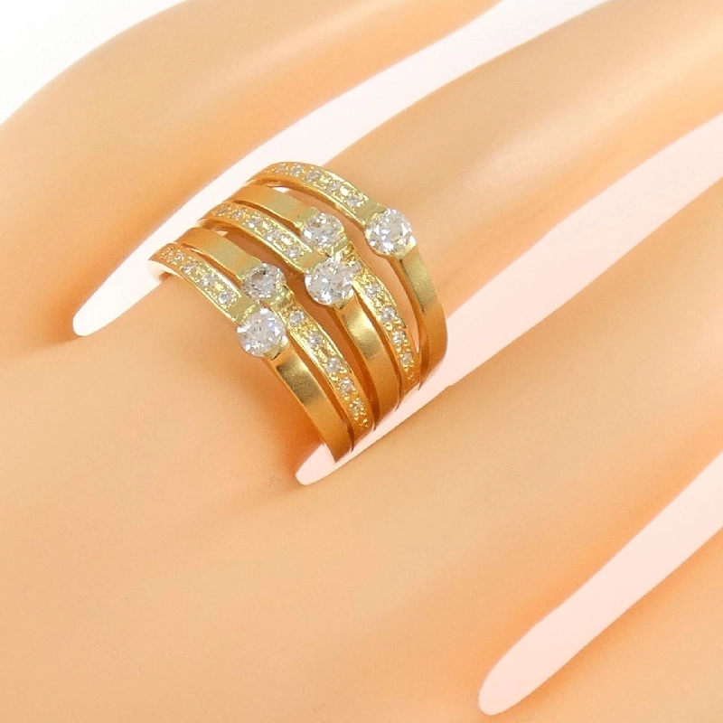 Nhẫn kim cương K18YG 0.72CT - Hàng hiệu Authentic 850449