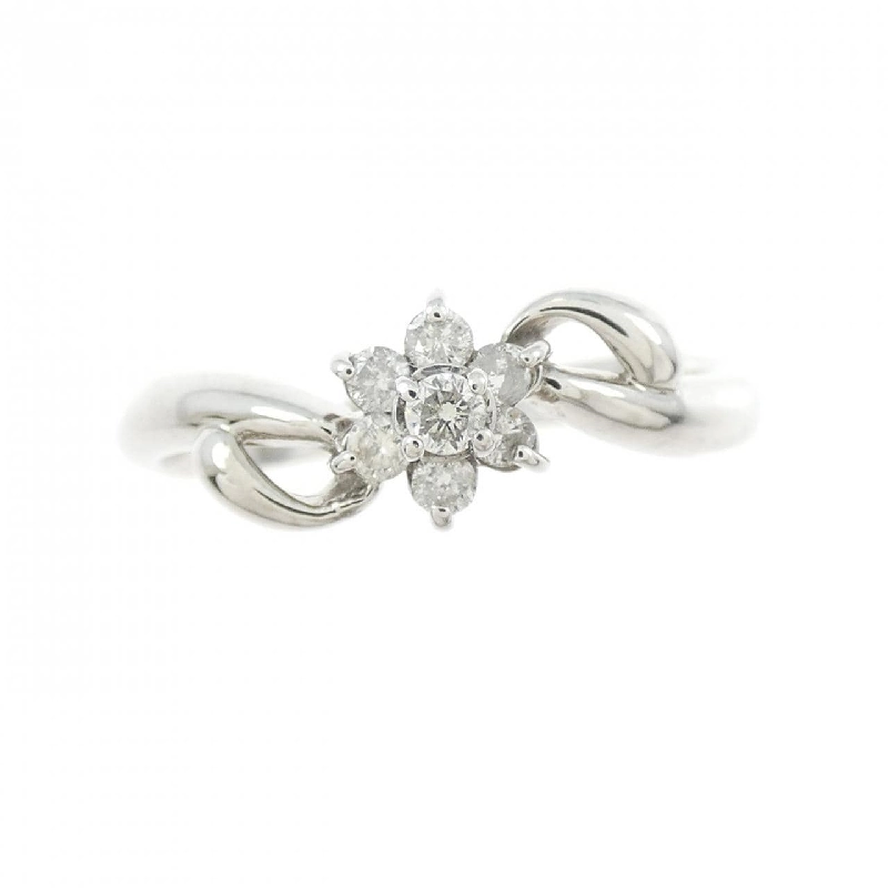 Nhẫn kim cương hoa PT900 0.15CT 669385