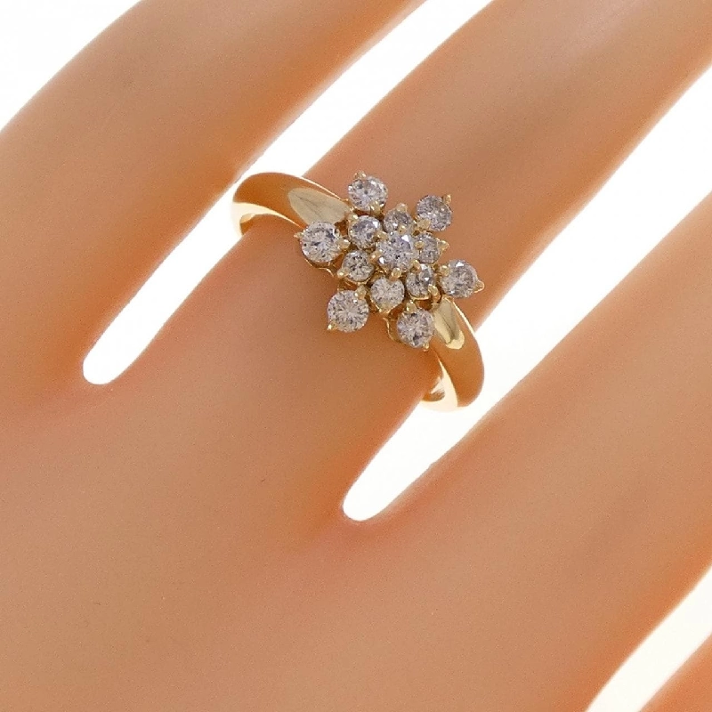 Nhẫn kim cương Snowflake K18YG 0.52CT - Hàng hiệu Chính hãng 849722