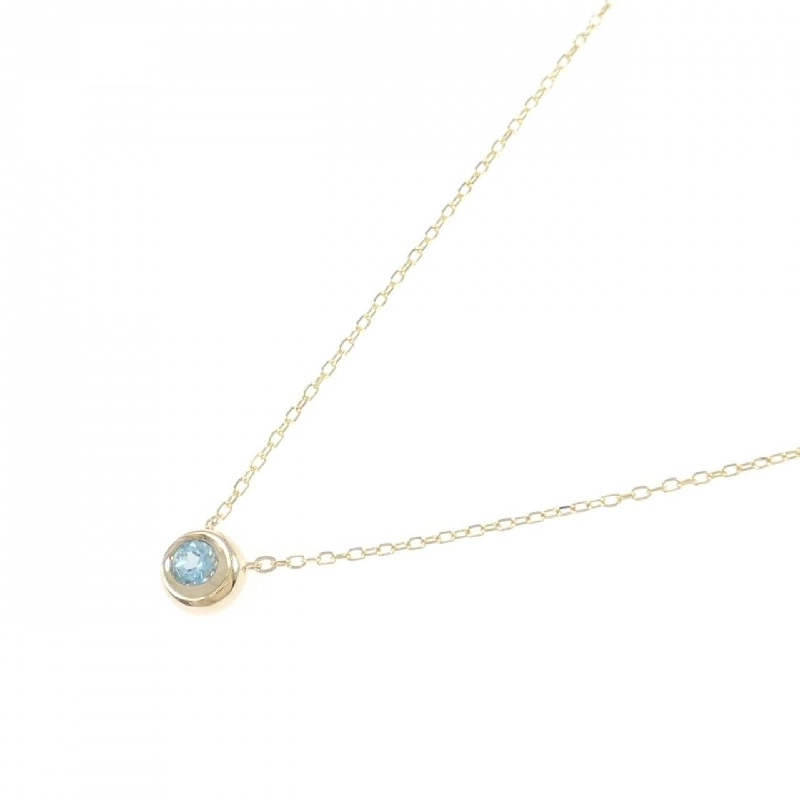 K10YG Blue Topaz Necklace - Hàng hiệu Authentic 858240