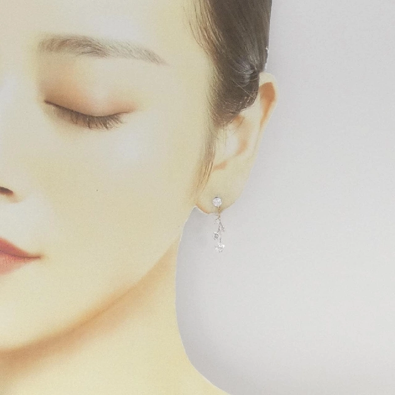 K18PG Bông tai Cubic - Hàng hiệu Chính hãng 869650