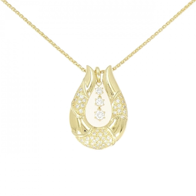 K18YG/750YG 2WAY Dây chuyền kim cương 0.50CT - Hàng hiệu Chính hãng 846085