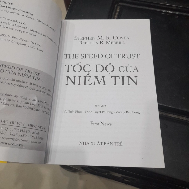 Stephen R. Covey - TỐC ĐỘ CỦA NIỀM TIN 367041