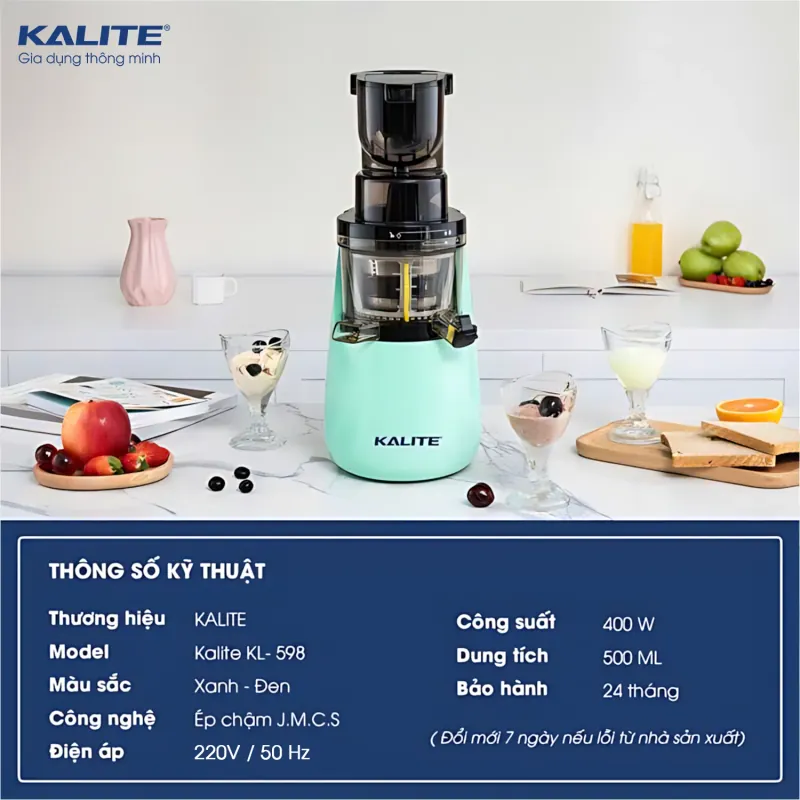 Kalite KL-598 – Chuẩn healthy cho gia đình hiện đại 733338