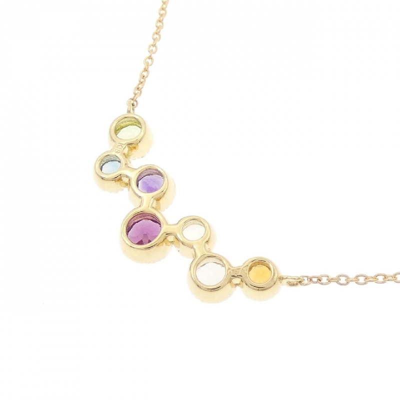 K18YG Mặt dây chuyền đá màu - Hàng hiệu Chính hãng 857825