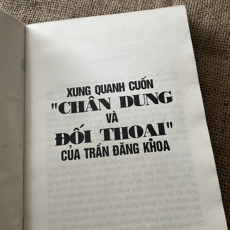Xung quanh cuốn Chân dung và đối thoại của Trần Đăng Khoa  796161