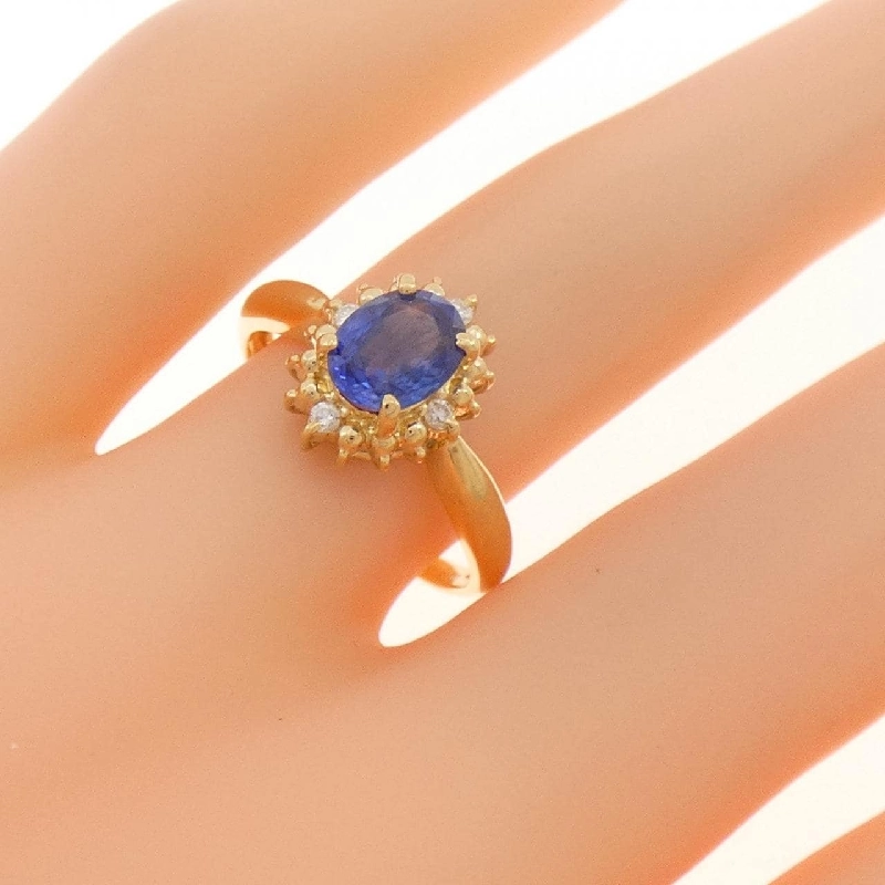 Nhẫn Sapphire K18YG 1.09CT - Hàng hiệu Chính hãng 850715