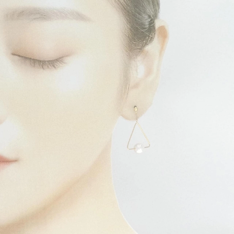 K18YG Bông tai ngọc trai Akoya 6.9mm - Hàng hiệu Chính hãng 877083