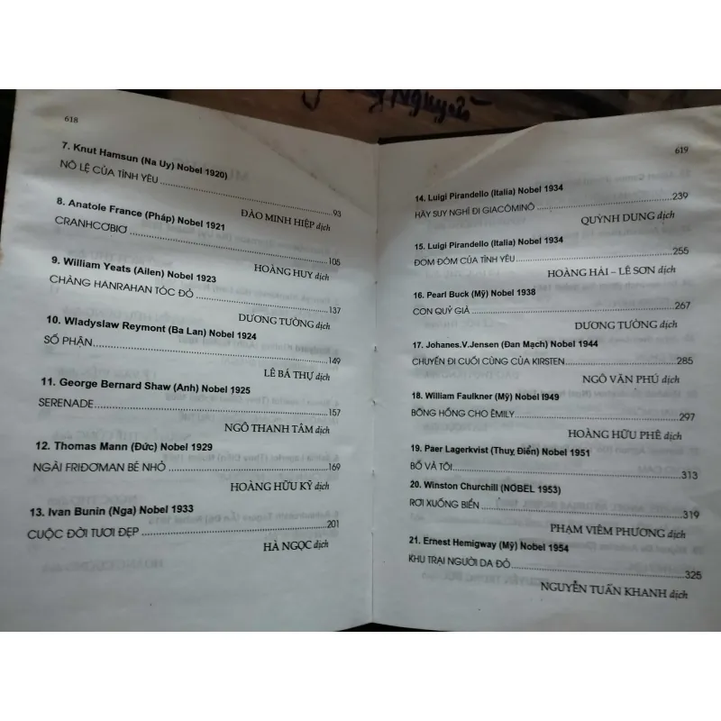 Truyện ngắn đặc sắc các tác giả được giải thưởng Nobel 777183