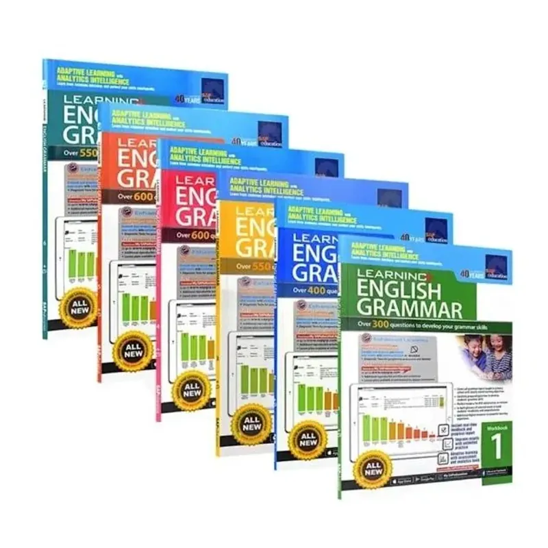 Learning English grammar (Sách nhập) - 6 quyển 759589