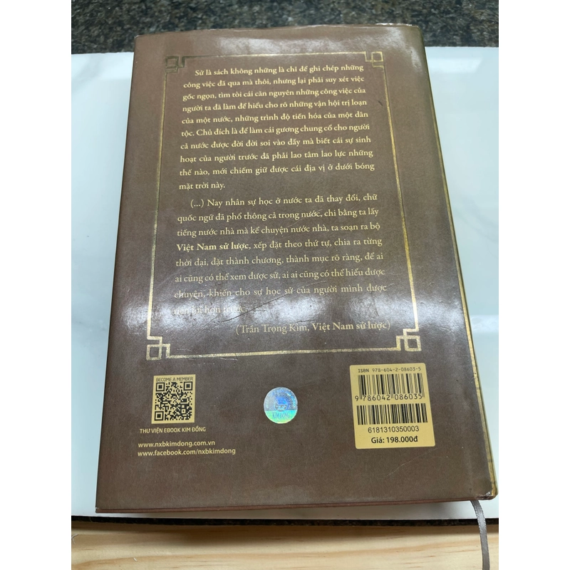 Việt Nam sử lược Trần Trọng Kim bản đặc biệt có chữ ký mộc triện 552469