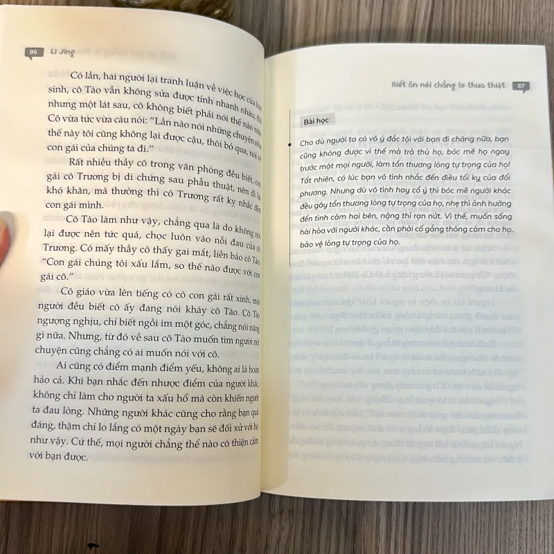 Sách BIẾT ĂN NÓI CHẲNG LO THUA THIỆT - Li Jing ( mới 90%) 1047066