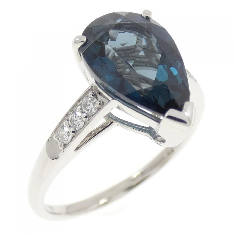 Nhẫn Blue Topaz PT950 3.00CT - Hàng hiệu Chính hãng 848342