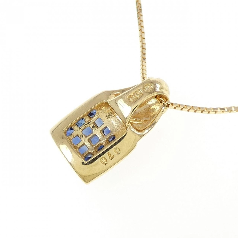 K18YG Sapphire Necklace 0.70CT - Hàng hiệu Authentic 862130