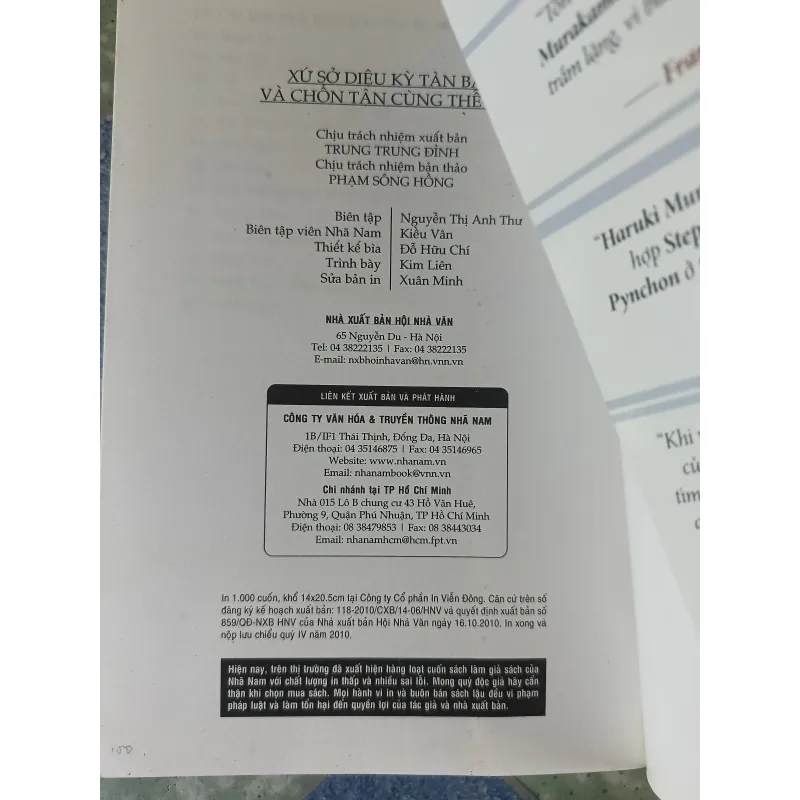 Haruli Murakami - xứ sở diệu kỳ tàn bạo và chốn tận cùng thế giới 793173