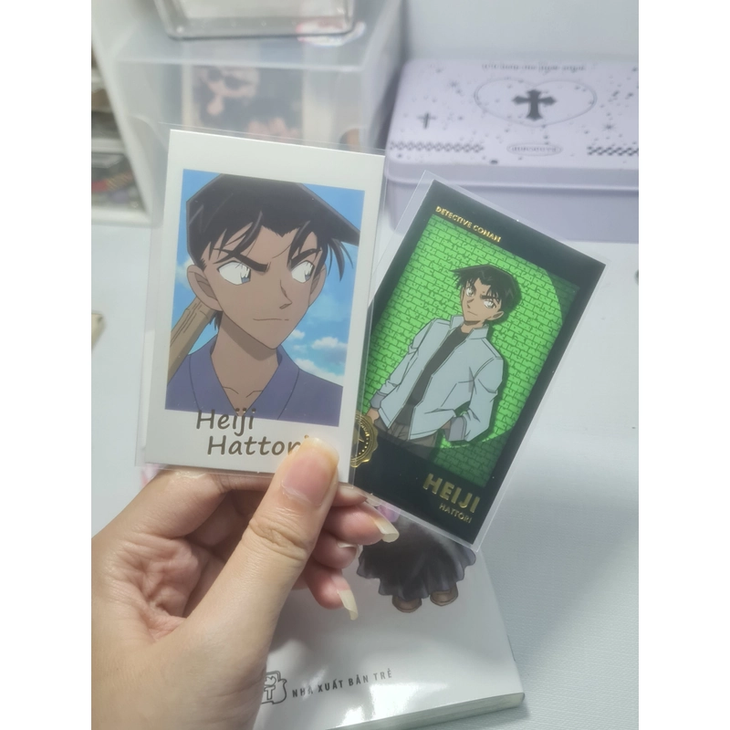 Combo thẻ W photocard nhân phẩm conan vol2 . Thẻ chính hãng Nhật 522236