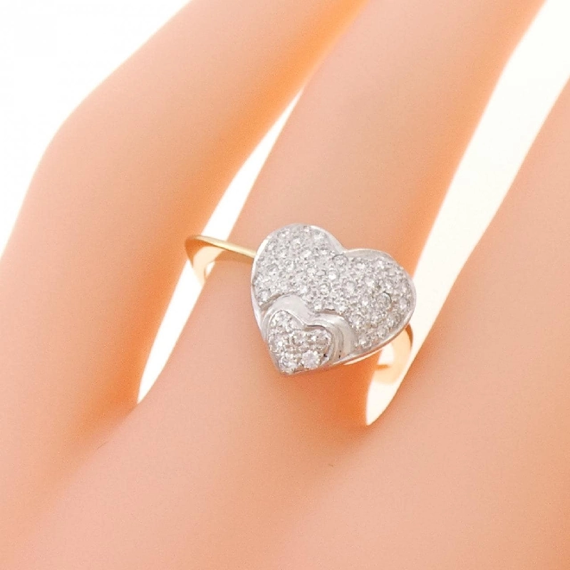 Nhẫn kim cương hình trái tim K18YG/K18WG 0.256CT 668481