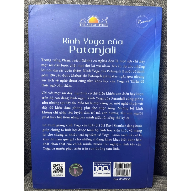 Kinh yoga của patanjali Sri Sri Ravi Shankar 2021 mới 90% HPB0305 914221