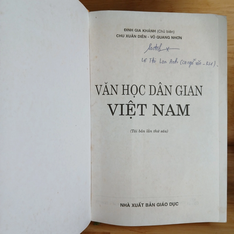 Văn Học Dân Gian Việt Nam - Đinh Gia Khánh chủ biên 450688