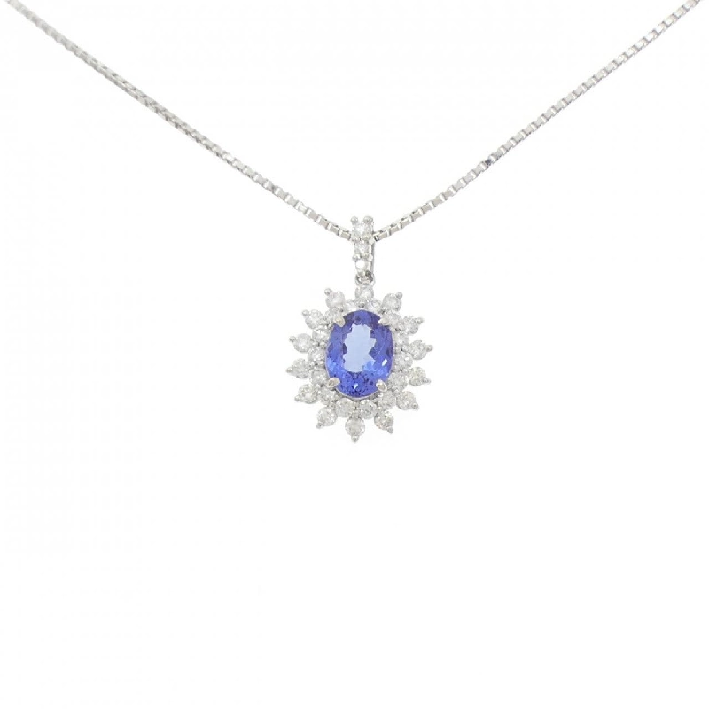Dây chuyền Tanzanite PT900/PT850 1.32CT - Hàng hiệu Authentic 846220