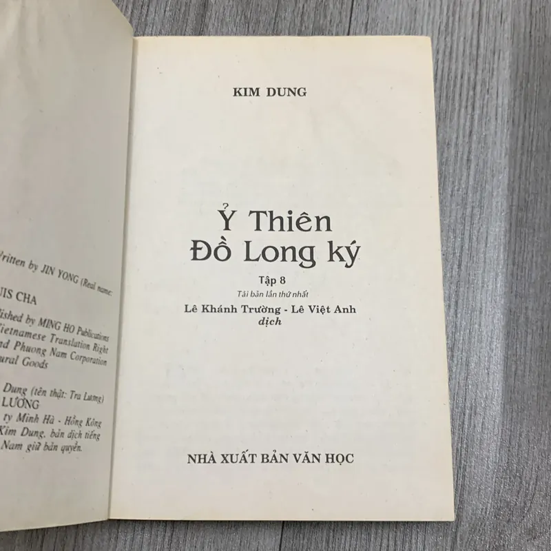 Ỷ thiên đồ long ký - kim dung. Bộ 8 tập. 4a4 722462