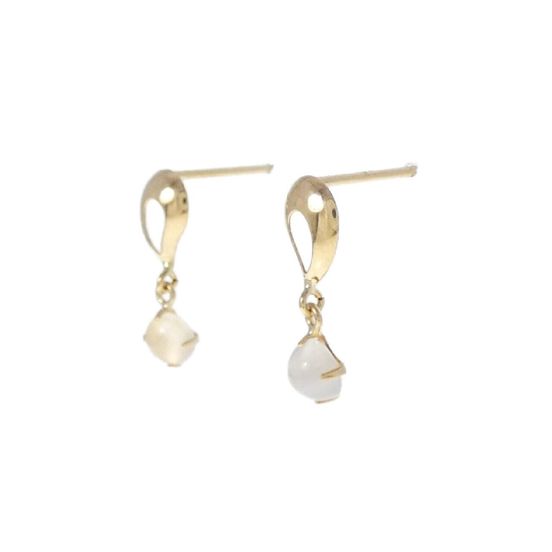 K18YG Đá mặt trăng Bông tai - Hàng hiệu Chính hãng 866467