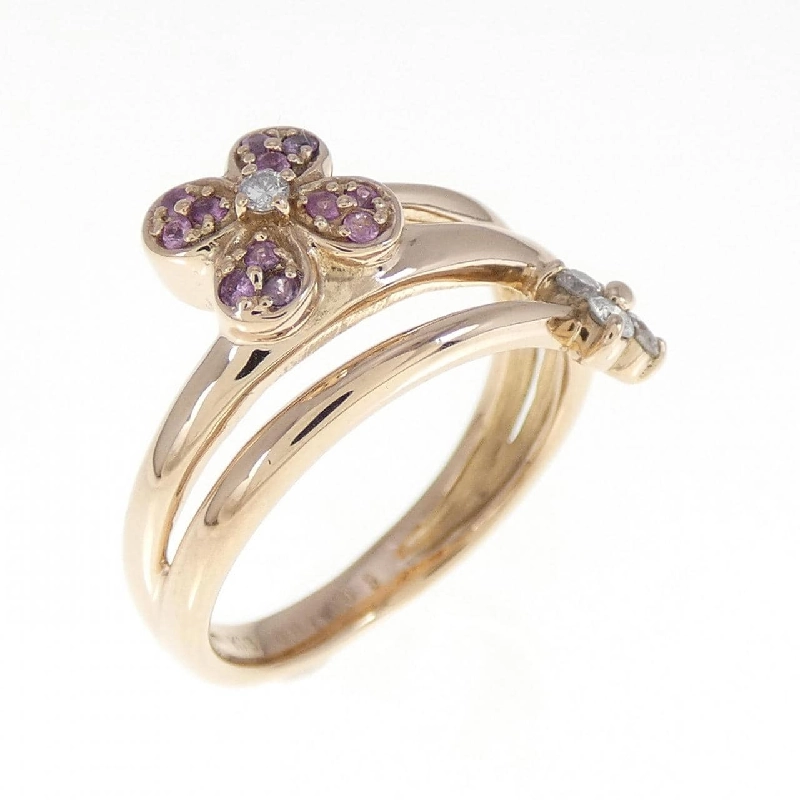 Nhẫn Sapphire Hoa K18PG 0.07CT - Hàng hiệu Chính hãng 855302