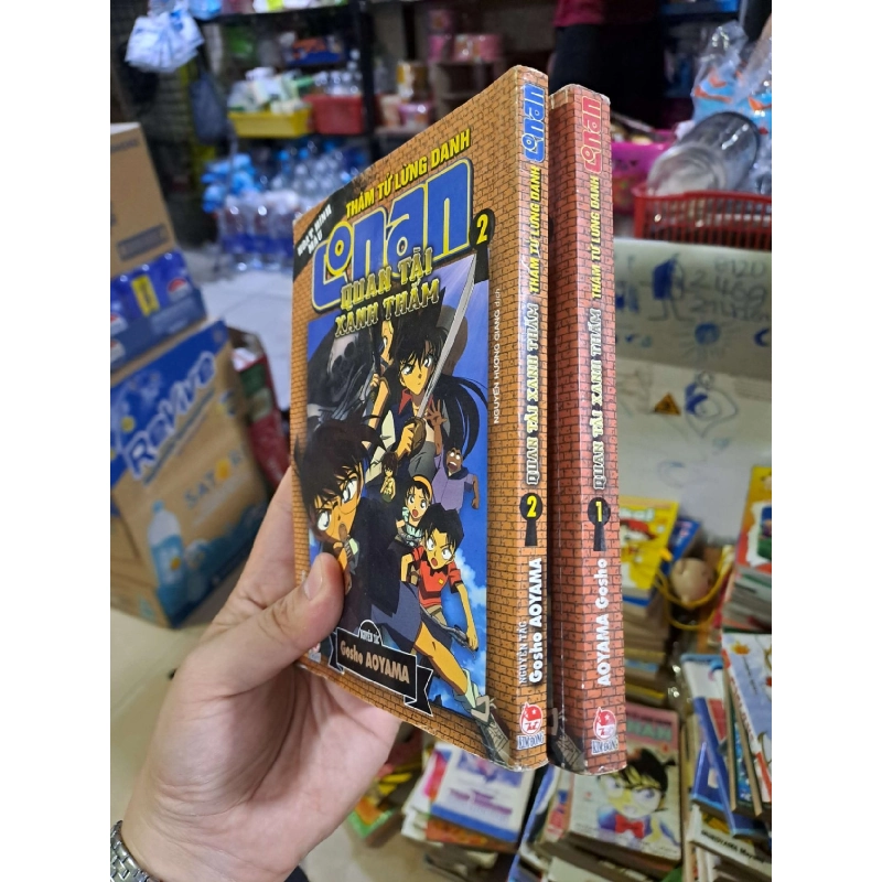 Thám tử lừng danh Conan tập 1,2 hoạt hình màu quan tài xanh thẳm - Gosho Aoyama - tập 1 ố - TRUYỆN TRANH - HCM0111 923685