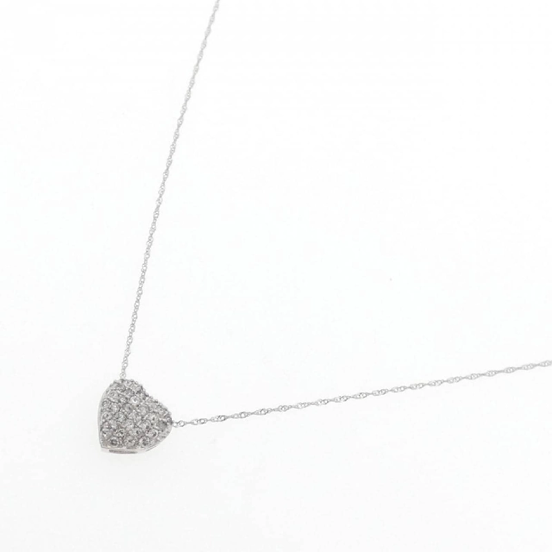 Dây chuyền kim cương pavé hình trái tim PT900/PT850 0.3CT - Hàng hiệu chính hãng 857627