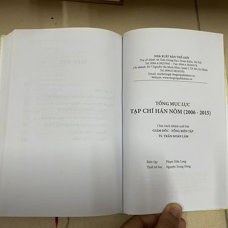 Tổng mục lục tạp chí Hán Nôm( 2006-2015) - Trịnh Khắc Mạnh  971448