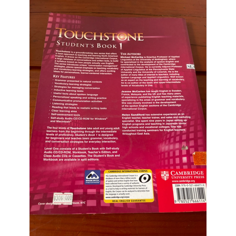 HỌC TIẾNG ANH Touchstone student’s book 1 539348