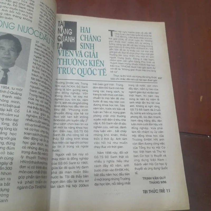 TRI THỨC TRẺ số 16 tháng 10-1996 747518