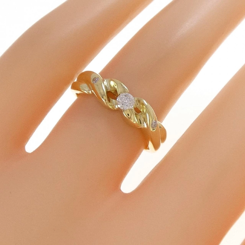 Nhẫn kim cương K18YG 0.12CT - Hàng hiệu Chính hãng 851570