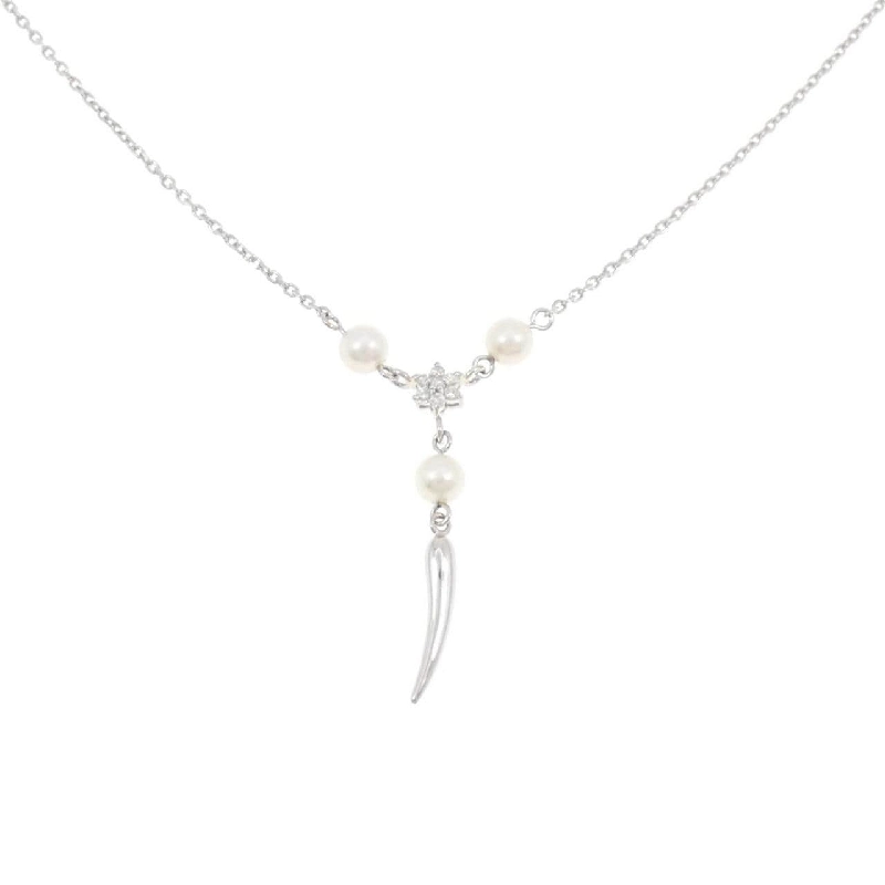 Dây chuyền ngọc trai Akoya hoa PT850 - Hàng hiệu Authentic 856353