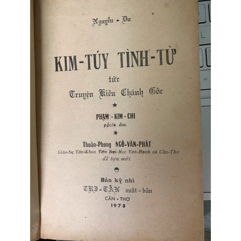 KIM TÚY TÌNH TỪ TỨC TRUYỆN KIỀU CHÁNH GỐC - NGUYỄN DU 519657