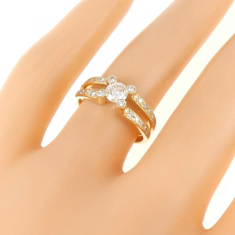 Nhẫn kim cương K18YG 0.309CT - Hàng hiệu Authentic 854028