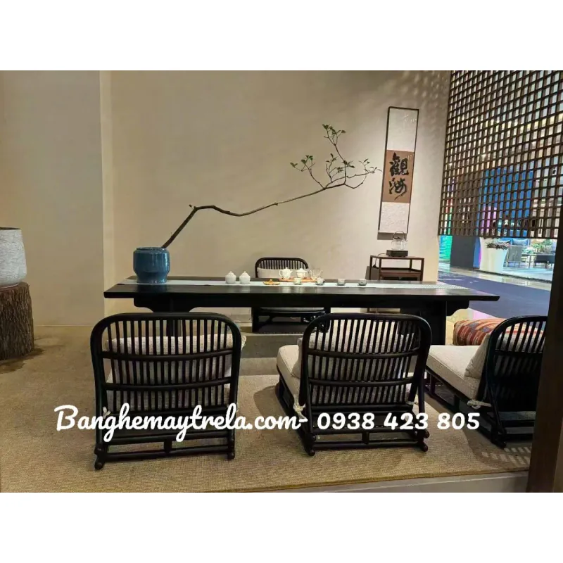 Ghế mây ngồi trà đạo kiểu Nhật 738557