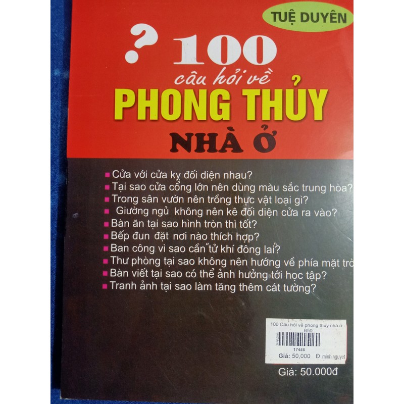 Combo sách phong thủy : phong thủy nhập môn + 100 câu hỏi phong thủy 70856