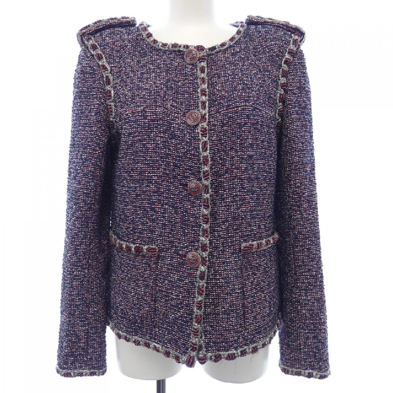 Áo khoác không cổ CHANEL 633318