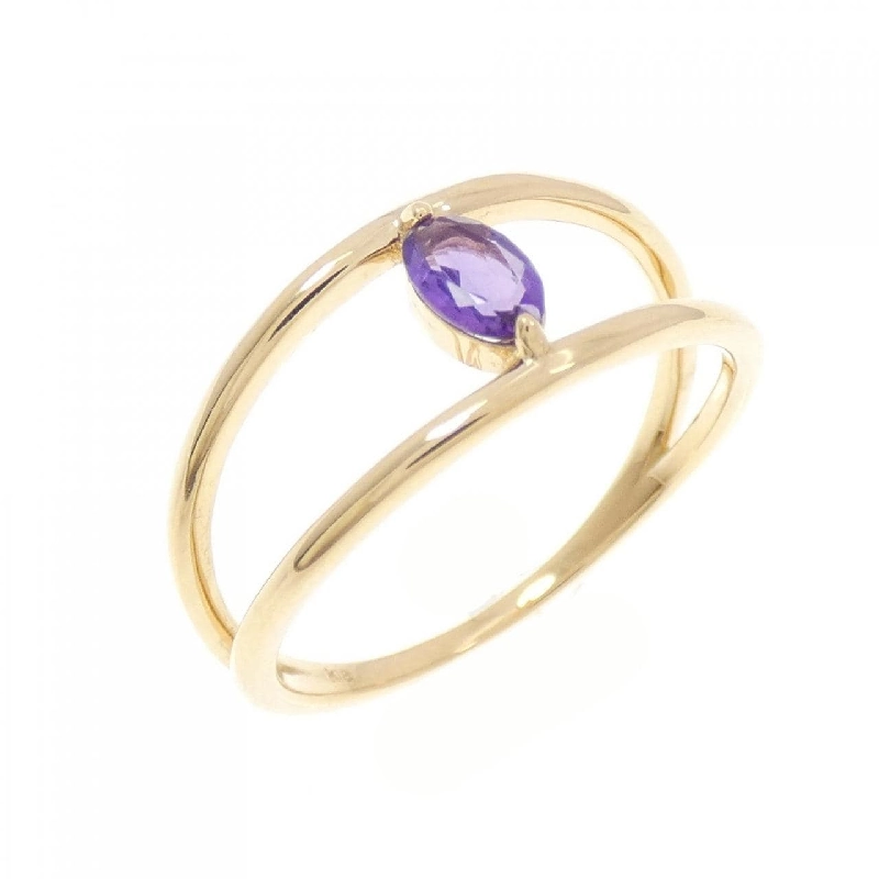 Nhẫn Amethyst K18YG - Hàng hiệu Authentic 850253