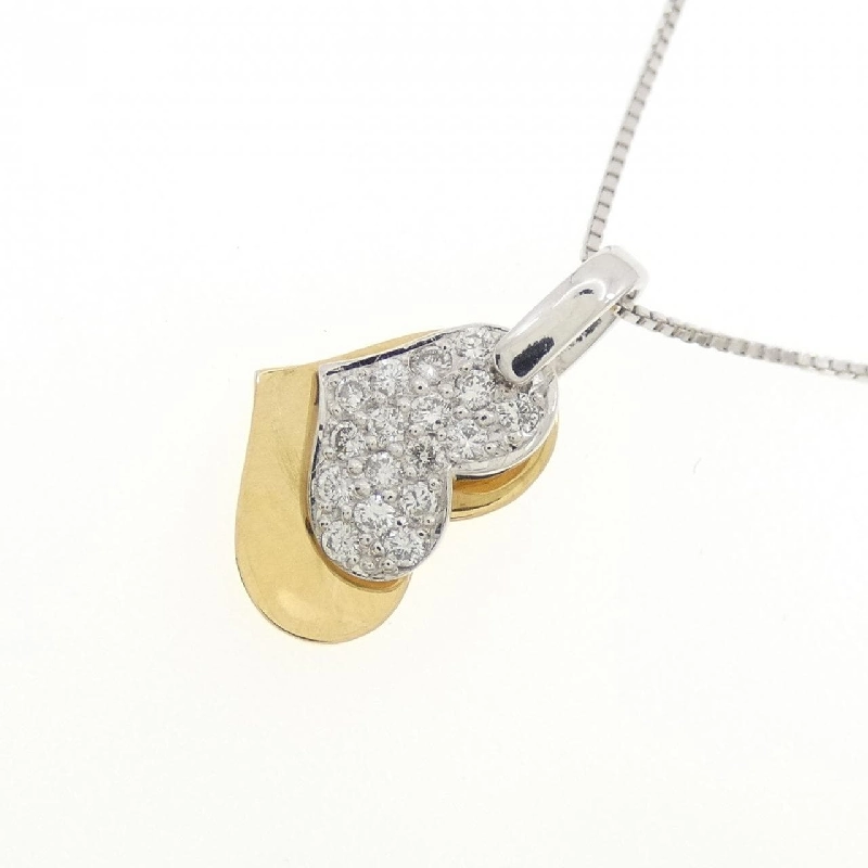 K18YG/K18WG Dây chuyền hình trái tim kim cương 0.15CT - Hàng hiệu Chính hãng 861178