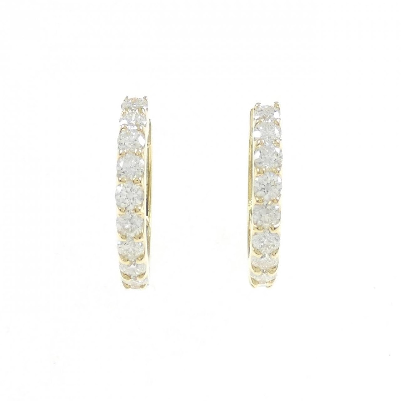 K18YG Bông tai kim cương hình vòng 1.002CT - Hàng hiệu Chính hãng 871958