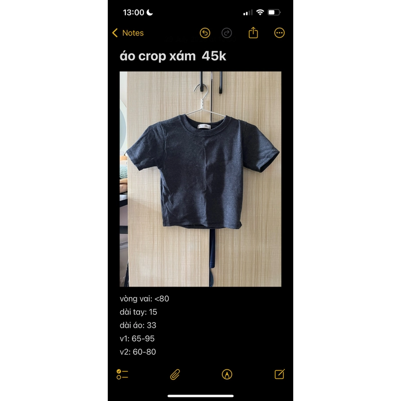 CROPTOP NỮ XÁM 519832