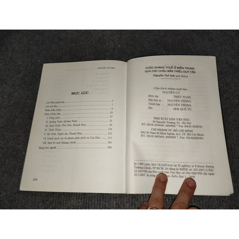 PHONG TRÀO KHÁNG THUẾ Ở MIỀN TRUNG QUA CÁC CHÂU BẢN TRIỀU DUY TÂN 992976