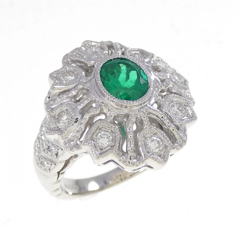 Nhẫn Emerald PT900 0.86CT - Hàng hiệu Chính hãng 852780