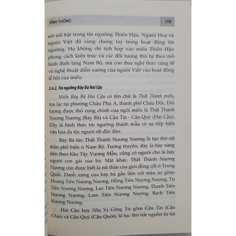 Tín ngưỡng dân gian của người Hoa ở Châu Đốc - Vĩnh Thông (sách mới 100%) 546725